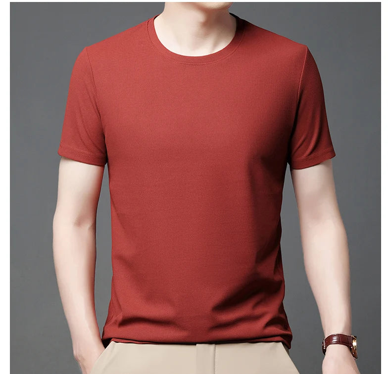 T-shirt manches courtes hommes rouge